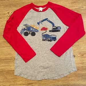 Hanna Andersson construction vehicle Valentine’s Day tee